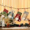4 Pcs Lovely Christmas Hanging Socks Christmas Stockings Candy Gift Bag Christmas Decorations For Home Office Party