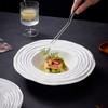 White Straw Hat Bowl Ceramics Dining Plate Soup Bowls Fruit Plate Salad Bowls Pasta Dish Noodle Bowl Dessert Plates Snack Tray