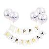 Happy Birthday Flag Sequined Balloon Set Birthday Room Living Room Confession Decoration Simple