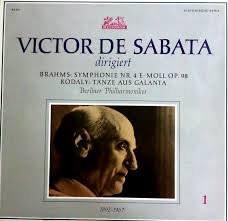 

LP Record VICTOR DE SABATA, BERLINER PHILHARM - Brahms Symphony Nr4 E Moll Op98 / K 88001 HELIODOR Germany Classical Used