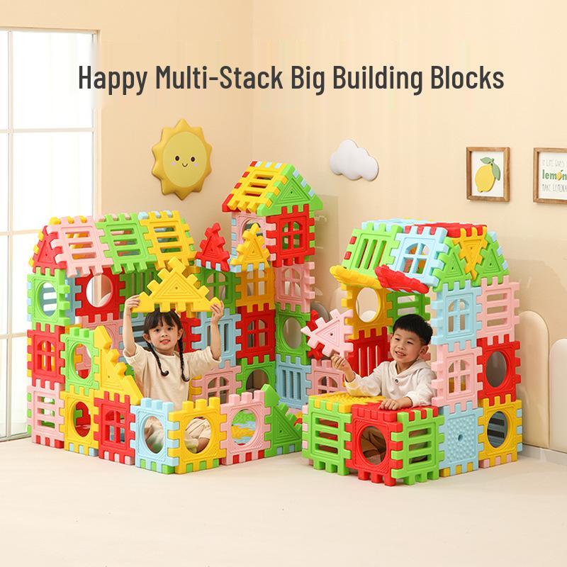 Happy Blocks: Extra Large Sensory Construction Set for Kids