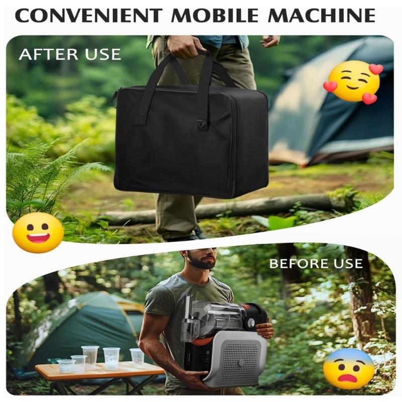 Portable Travel Case for Iced Drink Maker with Comfortable Handle Ideal for Easy Carry During Travel and Home Use