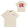 Camiseta de Algodón Streetwear para Hombre y Mujer Corte Holgado Manga Corta Camiseta Gráfica Casual Unisex Cuello Redondo