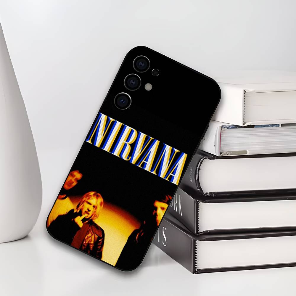 

N-NirvanaS Soft Black Phone Case for Samsung S25/S24/S21/S22/S23/S30/Ultra/S20/Plus/Fe/Lite - Durable Protective Cover Samsung S20ULTRA5G