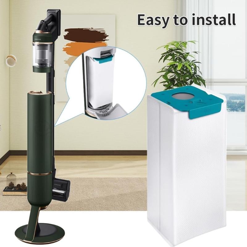 10Pieces Practical Filter Dust Bag for VS20A95923W Vacuum Cleaner Storage Space Quick Installation Fabric Construction