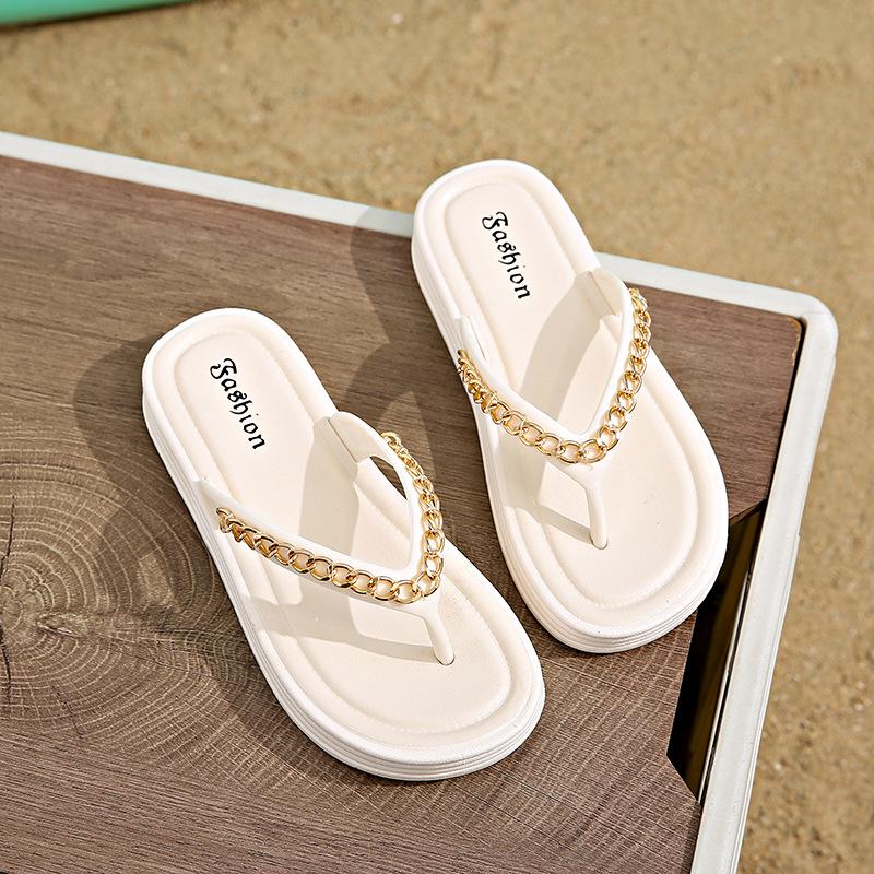 New Stylish and Versatile Flip-flops for Women Flat Beach Shoes