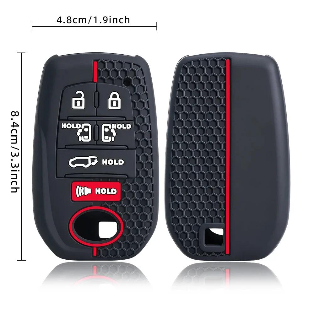 7 Buttons Silicone For Toyota Sienna Rav4 Venza Mirai Hybrid Vehicles Alphard Previa Voxy Car Remote Key Cover Case Accessories