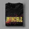 All Seasons Invincible Blood Splat Logo T Shirt For Unisex Adult Anime Pure Cotton T-shirts Short Sleeve Clothing