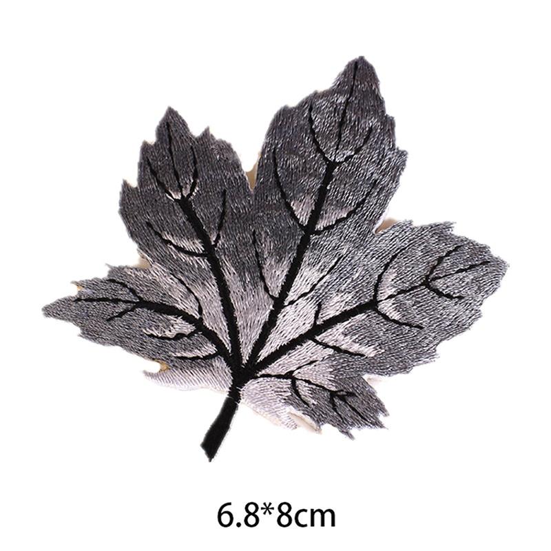 6Pcs/Set Maple Leaf Fall Autumn Embroidery Iron On Applique Patch Best Discount