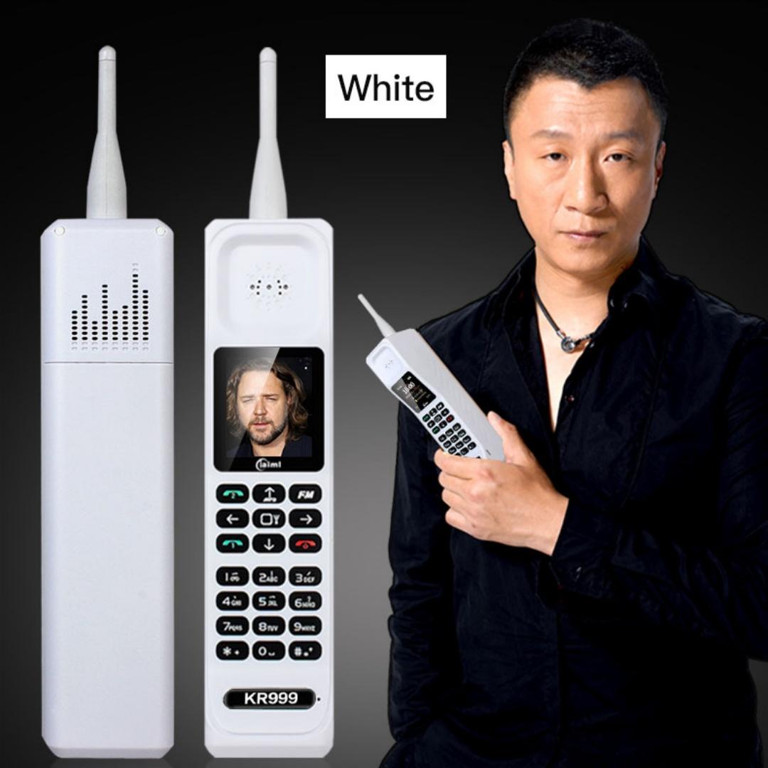 

New KR999 4G Retro Big Brother Mobile Phone 1.77inches MTK Large Buttons Dual SIM Dual Standby Cellphone Support Bluetooth WIFI FM Radio білий