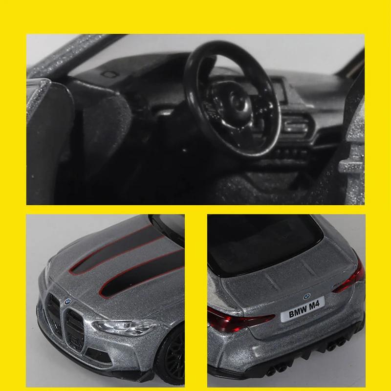 1:36 BMW M4 CSL Metal Sports Vehicles Supercar Fast and Furious One Piece Car Toy Boy Diecast Auto Model Gift Hot Wheel Pull