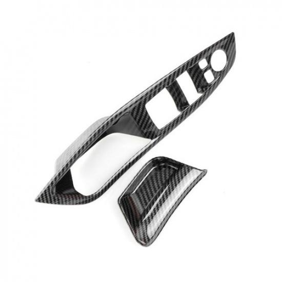 For BMW 5 Series F10 2011-17 ABS Carbon Fiber Driver side Door Pull Handle Cover