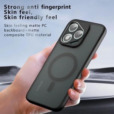 Für Honor 400 Pro Hülle für Magsafe Magnetischer Mattes Acryl Stoßfänger für Honor 400 Kabelloses Laden Hartschalenhülle