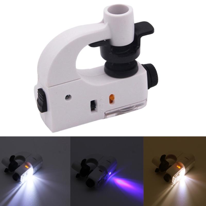 60X Magnification Jewelry Gemstones  Loupes with LED Light Magnifier Lens for Professional Inspection Detailed Observation