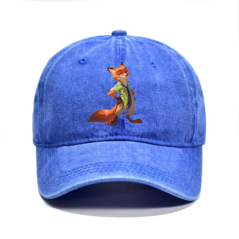 Cartoon Zootopia Nick Sun Baseball Cap Couple Women Print Trucker Hat Summer Casual Outdoor Gym Dropshipping Baseball Caps