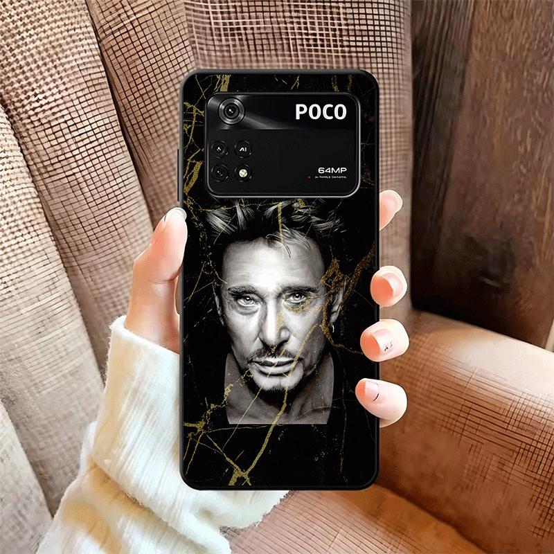 Johnny Hallyday Music Soft Phone Case for Xiaomi Poco X5 X6 X7 X8 Pro Max X3 F7 F8 Ultra M8 M7 M6 M5 Redmi 15 15C 14C 13C 12C X4