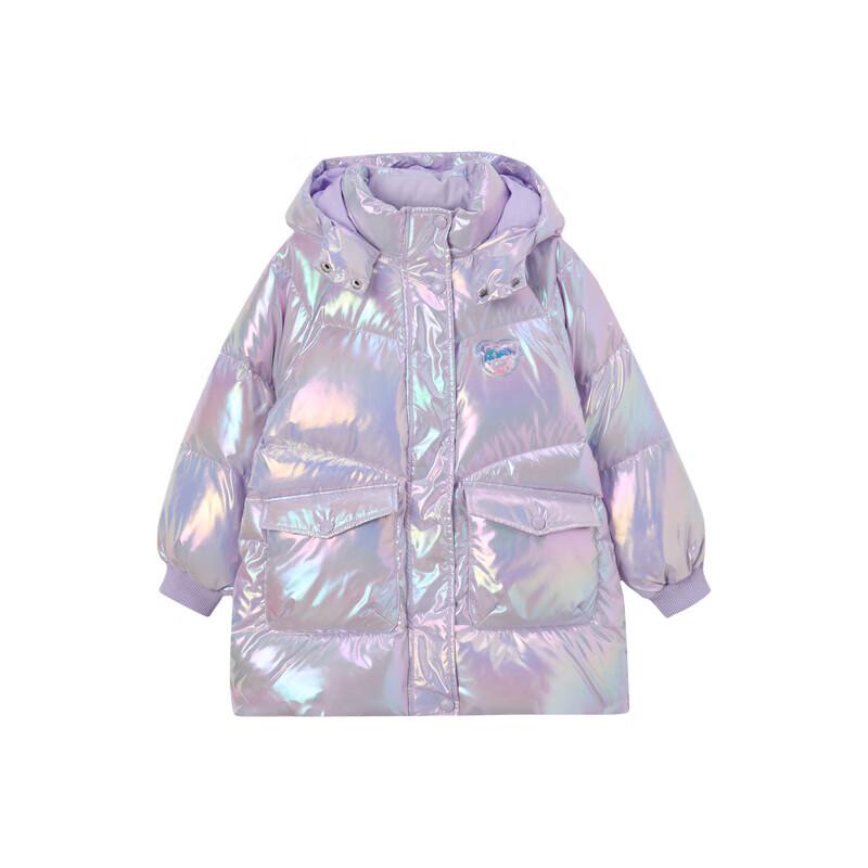 PawinPaw Girls  Cartoon Bear Hooded Down Jacket 90