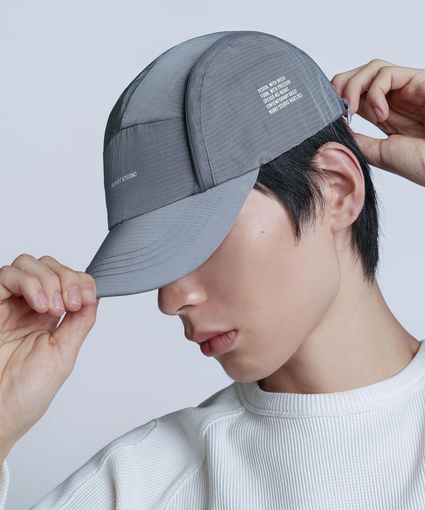 Nuateuseutyudio Wind Vent Zipper Running Ball Cap_3Colors