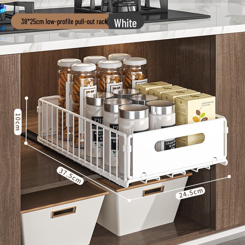 

Under-Sink Pull-Out Kitchen Organizer Drawer and Spice Rack