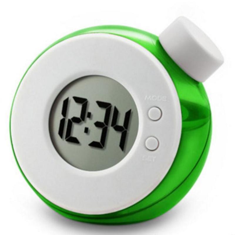 Water Powered Clock Desk Clock Eco-friendly Water Energy Digital Clock Creative Table Clock Desk Decoration AVE