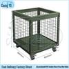 Portable Folding Mesh Storage Cage with Wheels