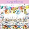 Word Party Theme Party Supplies Set With Colorful Plates Cups And Happy Birthday Banner For Kids Celebrations
