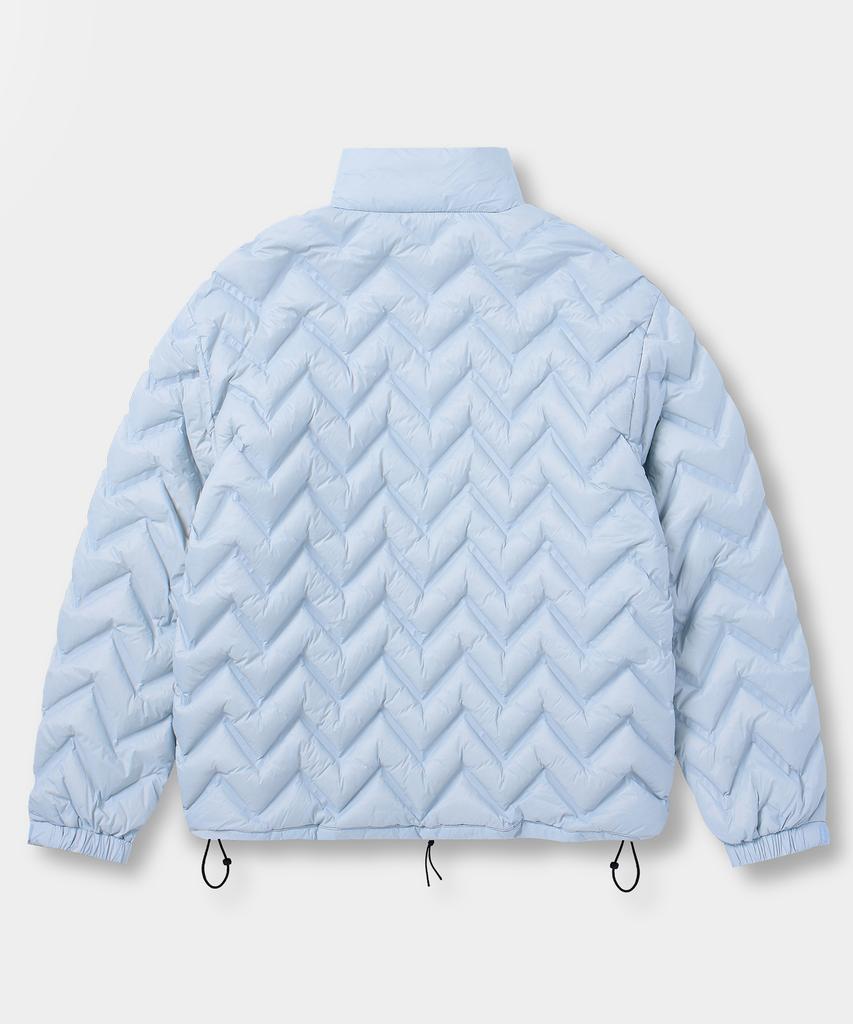 Dimitri Black Vlad Light Shell Lightweight Down Jacket_Herringbone Welding Sky Blue