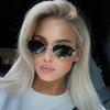 Sunglasses Advanced Metal Sunglasses Fashion Oval Glasses Brand Designer Vintage Sun Glasses High Quantity