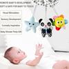 Car Seat Spiral Plush Toys, Crib Toys Spiral Activity Toy Built-in BB Device & Rattle & Sound Box, Newborn Sensory Toy Best Gift for 0 3 6 9 12 Months