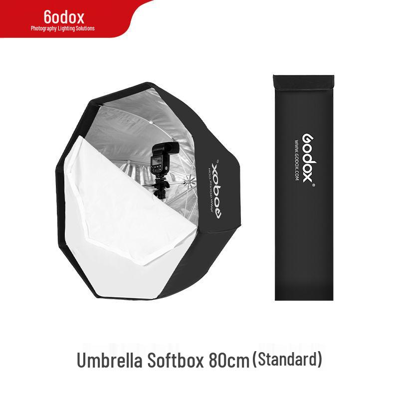 Godox Octagonal Softbox with Grid - Portable 80/95/120cm On-Camera Fill Light