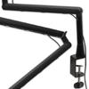 Studio Grade Aluminum Boom Mic Stand Low Height Design With Shake Proof Clamp Mount For Clear Live Streaming