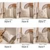 Wear-resistant Bohemian Fringe Pillow Cover Hidden Zipper Pillow Case Pillowslip  Hotel