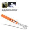 Non slip Magnetic Telescopic Retractable Pickup Stick Pick up Tool with LED Light Orange