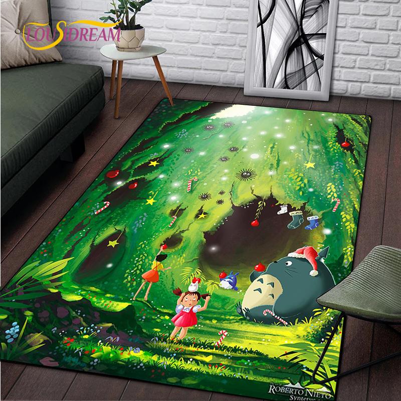 Cute Cartoon Anime Carpet for Living Room Bedroom Rug Kitchen Kids Unslip Floor Mat Birthday Gift Photography Props Tintines Rug