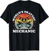 Okayest Mechanic Funny Auto Car Mechanic Dad Father Men Gift Unisex T-Shirt