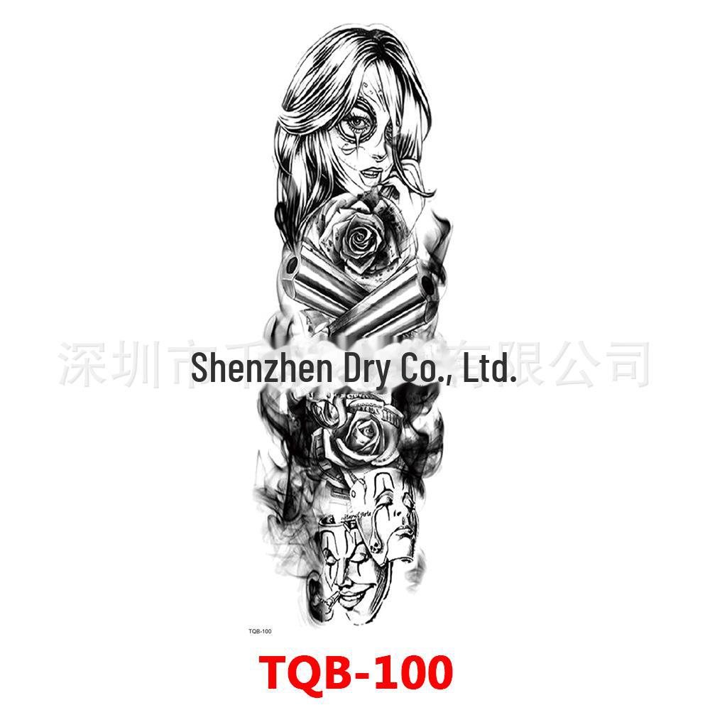 Wasserdichte Große Blume Arm Tattoo Transfer Aufkleber