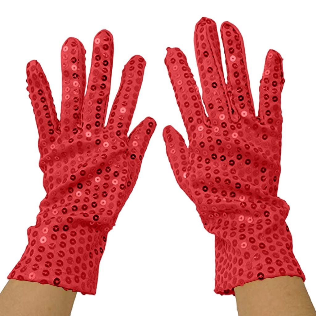Unisex Sequin Stage Gloves, Night Dance Fashion Performance Clothing Accessories Gloves