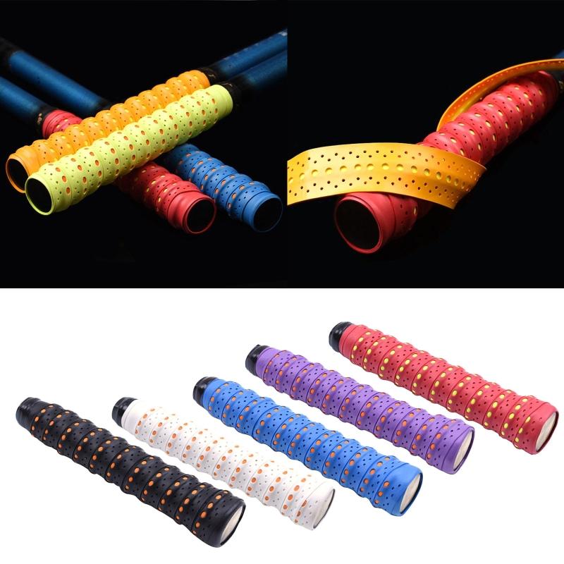 1Pc Anti-slip Sweatband Badminton Grip Tennis Grip Sport Tape Winding Strap For Fishing Rod Squash Padel Racket Handle