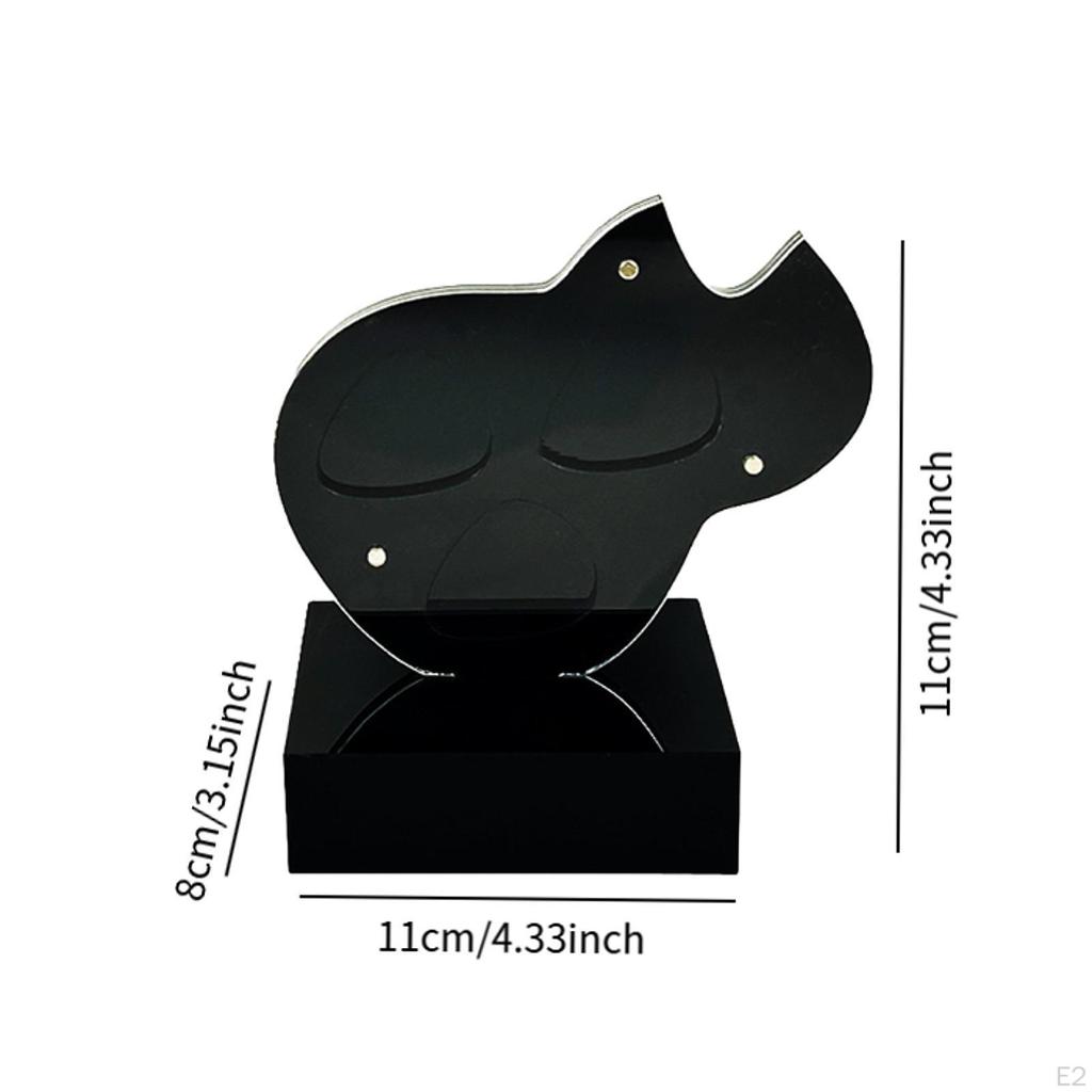 Guitar Pick Stand Holder, Display Case Accessory Picks Storage Container for Gift