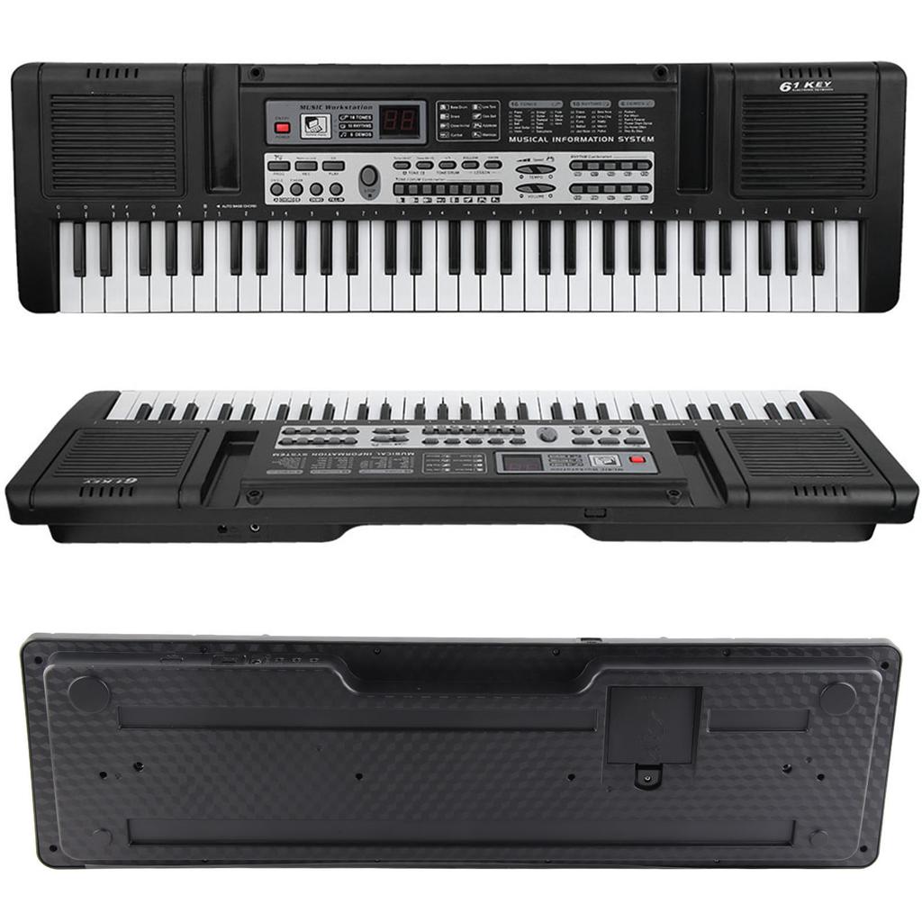 61 Keys Portable Electronic Organ Children Digital Keyboard with Microphone Music Toy