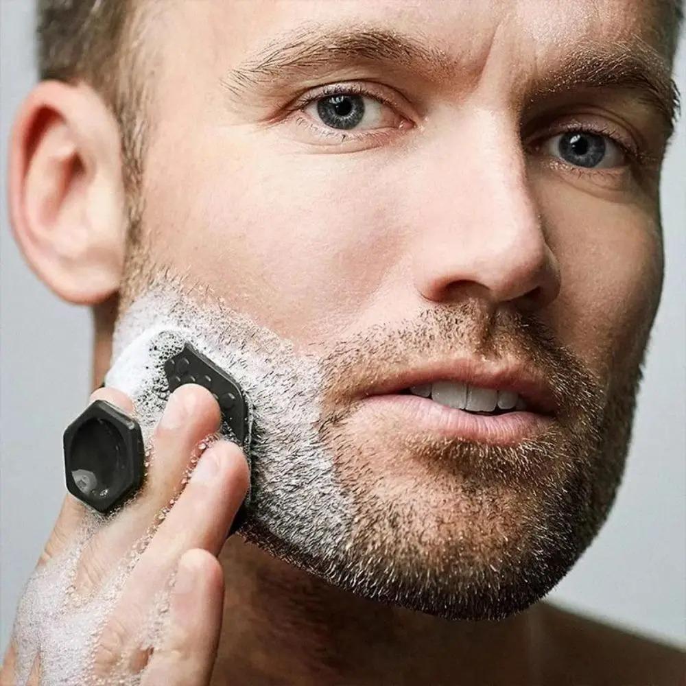 1Pc Alwafore Facial Cleaning Brush Scrubber Silicone Miniature Face Deep Clean Shave Massage Face Scrub Brush Face Cleaner Men