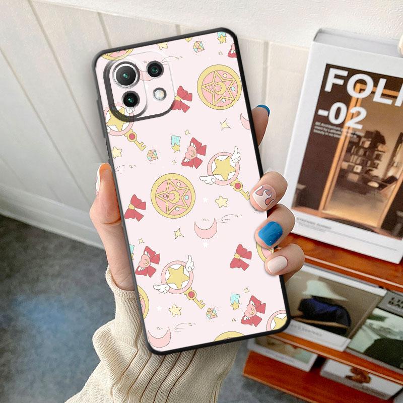 Pouzdro na telefon Xiaomi Mi 9T 10T 11T 12X 11 Lite 9 SE 10 5G A2 Lite 12 Note 10 Pro 10S silikonový kryt Cute Magic Wand Moon Funda