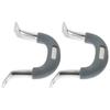 2Pcs Pot Side Handle Thickened Replacement Stable Silicone Non-Slip Grip Pan Side Handle Cooking Pot Parts Home Kitchen Use