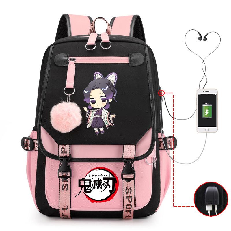 Demon slayer ghost extermination column student schoolbag junior high school student primary school student middle school student backpack