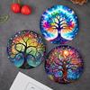 6pcs Tree of Life Cup Mat Set - Unique Home/Kitchen/Cafe Decor and Thoughtful Gift Set with Arts and Crafts
