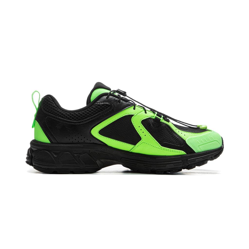 Li Ning Fuyao 2.0 Trail V2 Support Abrasion Resistant And Slip Resistant Low top Running Shoes Men's Black Green ARXU023-4