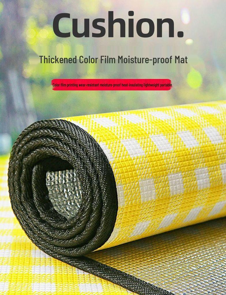 Wasserdichte Picknick- und Campingmatte für den Außenbereich: Dick, Tragbar, Feuchtigkeitsbeständig für Strand, Rasen, Zelt und Krabbeln