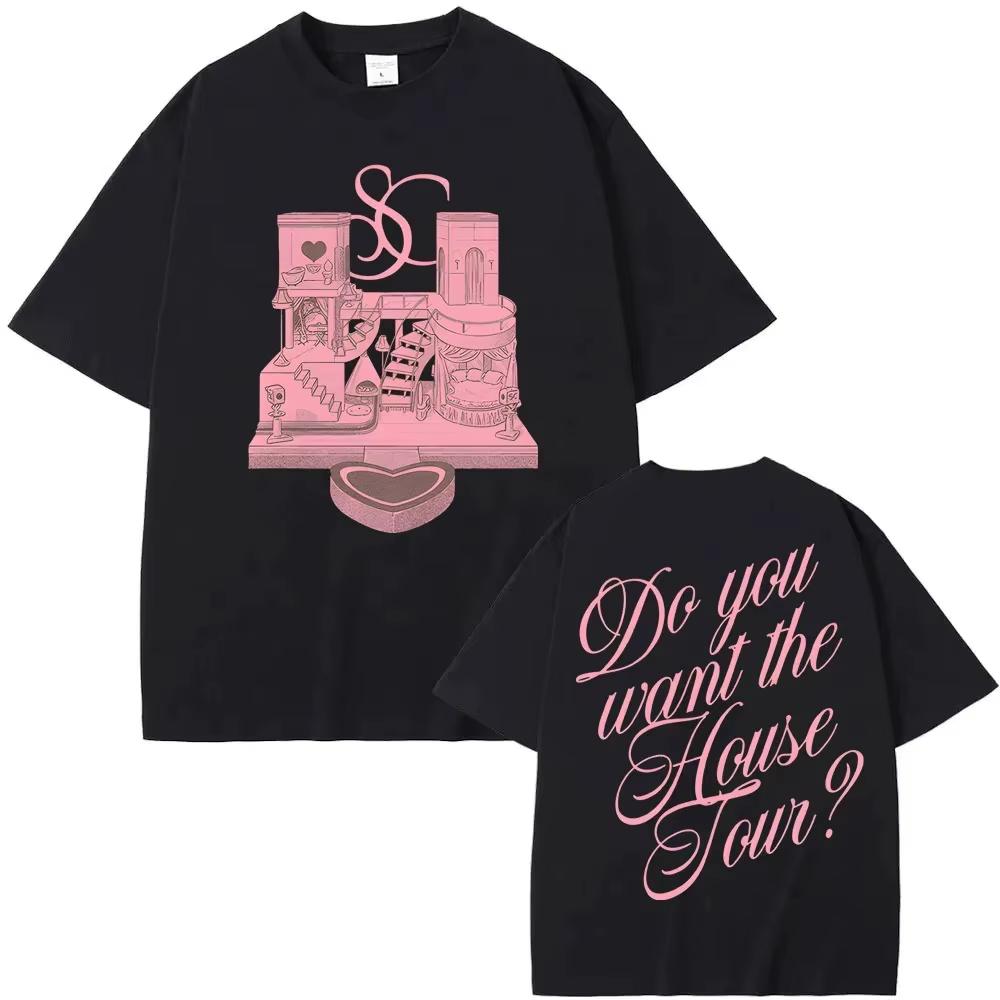 2026 Summer New Style Sabrina Carpenter Unisexs TShirt Fashionally Popular Unisexs And Unisexs Same Style RoundNeck Printed Tee S