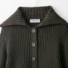 European and American Style, New Women's Clothing, Foreign Style, Fashionable Ribbed Button-knitted Jacket 6771127