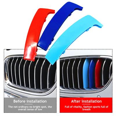 3X M Style 2 Style 3D Kryt mřížky do auta Kryt klipsu pro BMW řady 1 E81 E82 E87 E88 2004 2005 2006 2007 2008 2009 2010
